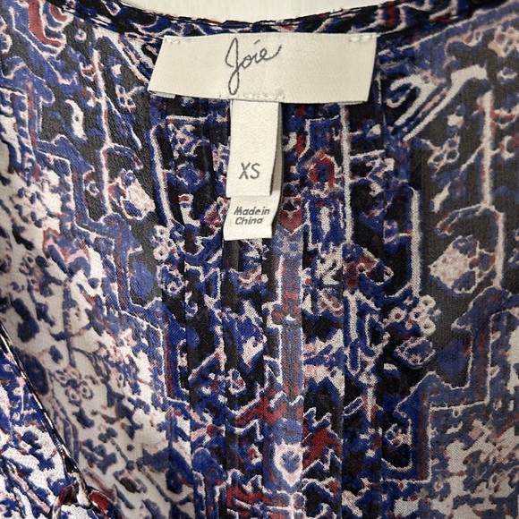 NWOT Joie Printed Silk Mini Dress - Picture 5 of 8